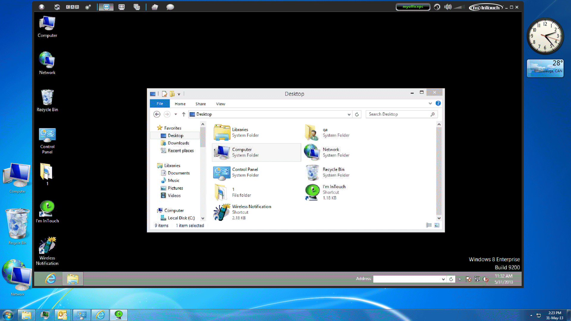 Windows 7 I'm InTouch 9.0 full