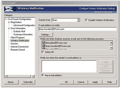 Wireless Email Software